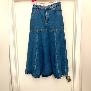Zara Denim long skirt